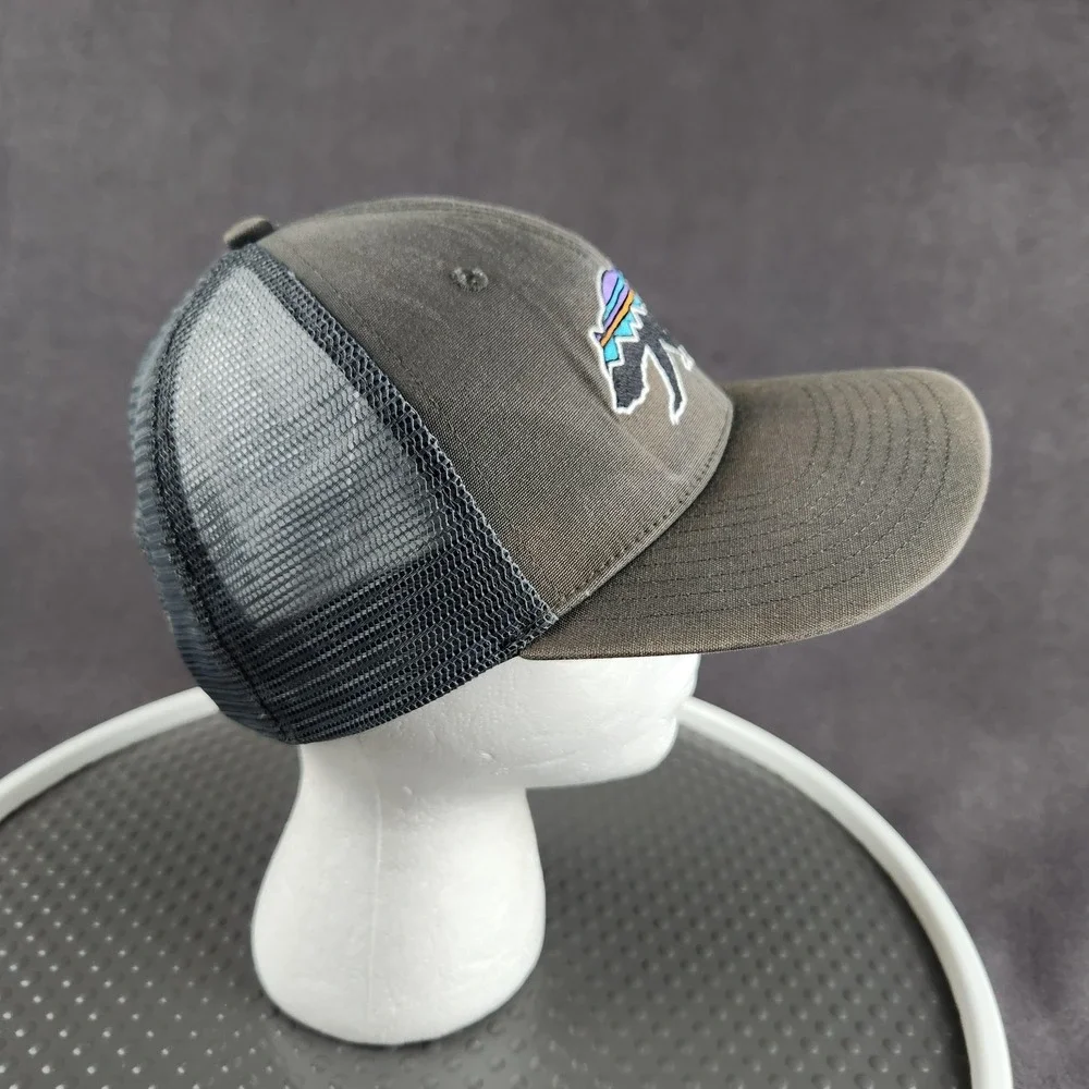 Patagonia Fitz Roy Bear Trucker Hat Cap Snap Back Gray Mesh Mens One Size - Picture 7 of 11